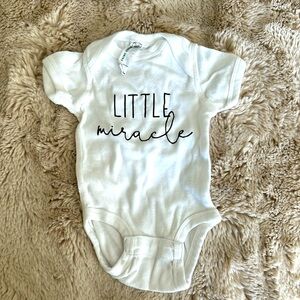 Little Miracle Newborn Onesie Little Rabbit